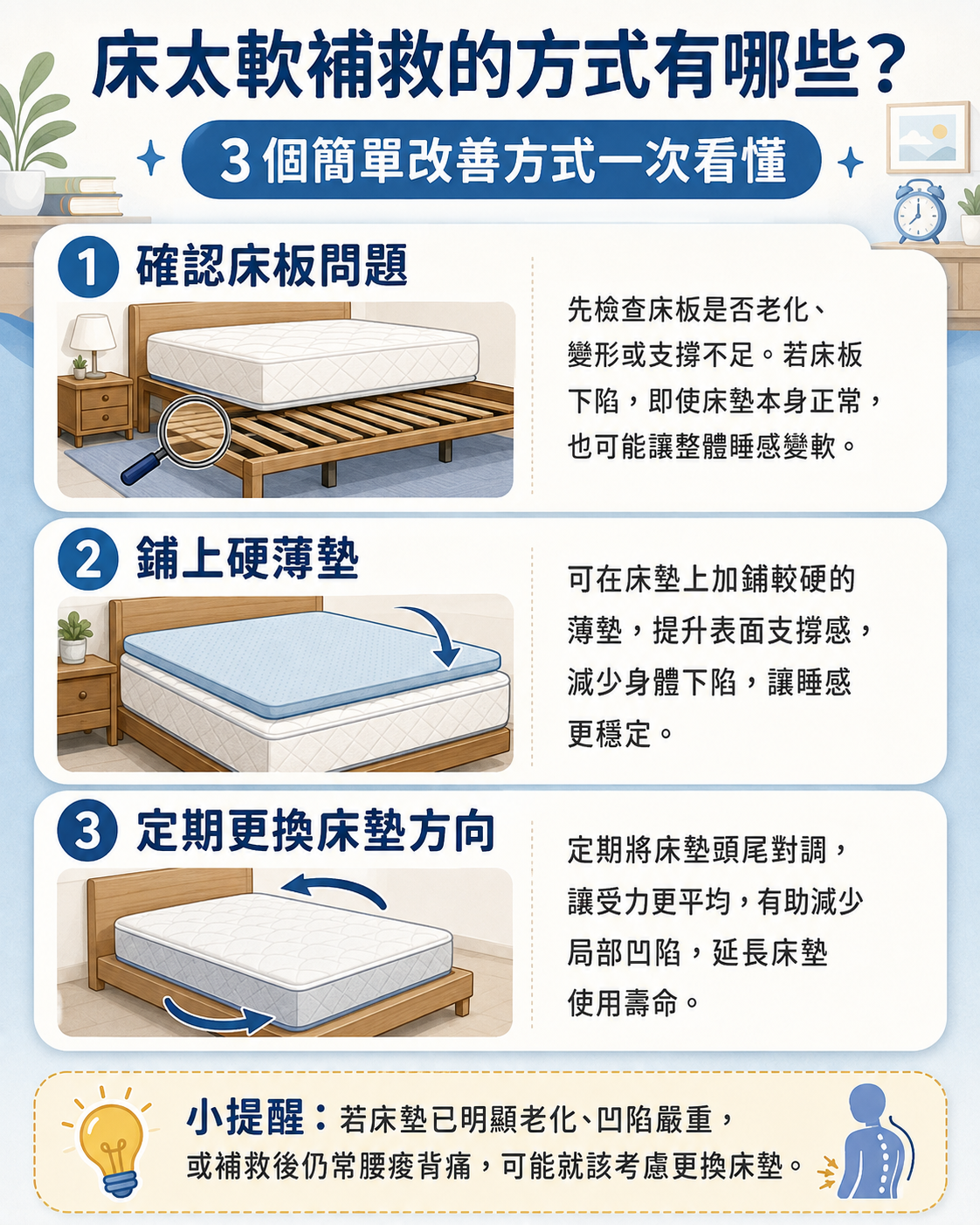 床太軟補救方式